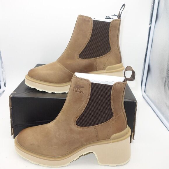 NEW Sorel women's 11 Hi-Line Heel Chelsea Waterproof Boot Umber Brown READ - Picture 7 of 13